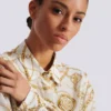 Camicia in seta stampata con motivo Balmain Chains Camicia in seta stampata con motivo Balmain Chains