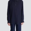 Camicia jacquard con monogramma