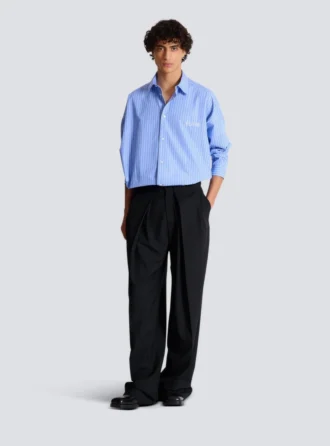 Camicia morbida a righe