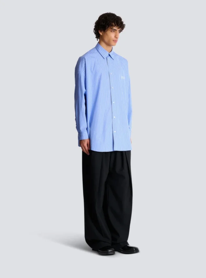 Camicia morbida a righe