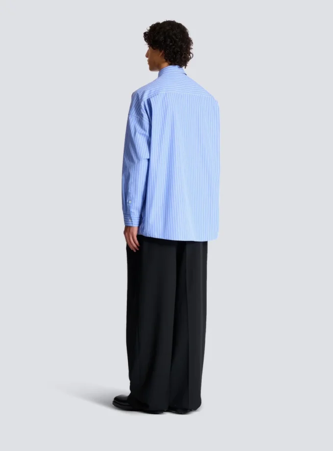 Camicia morbida a righe