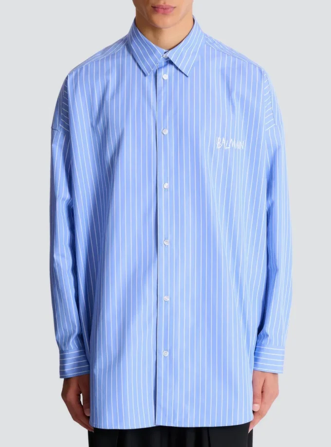 Camicia morbida a righe