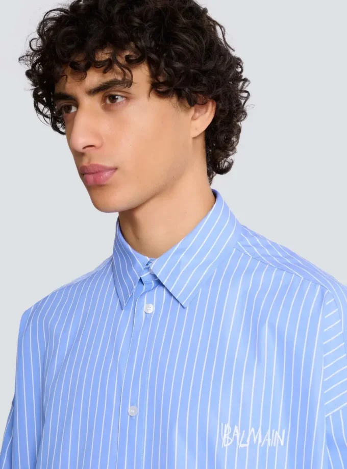 Camicia morbida a righe