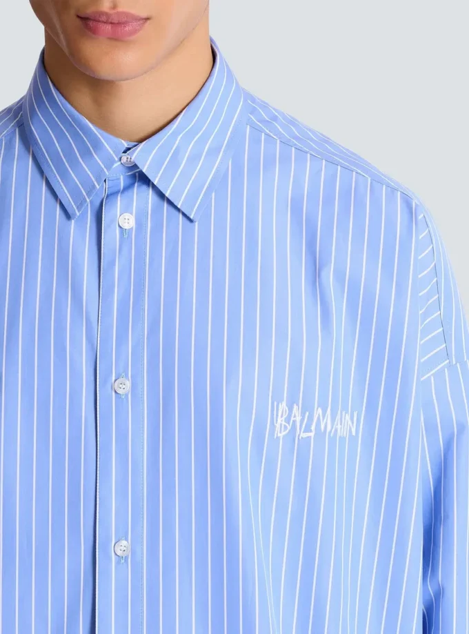 Camicia morbida a righe