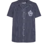 Camicia pigiama a righe in popeline Camicia pigiama a righe in popeline