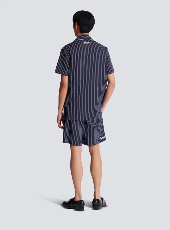 Camicia pigiama a righe in popeline Camicia pigiama a righe in popeline