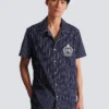 Camicia pigiama a righe in popeline Camicia pigiama a righe in popeline