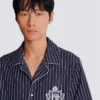Camicia pigiama a righe in popeline Camicia pigiama a righe in popeline
