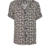 Camicia pigiama con stampa monogramma Camicia pigiama con stampa monogramma
