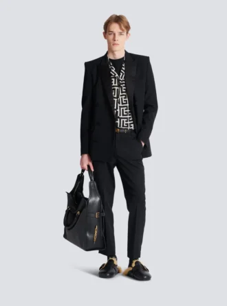 Camicia pigiama con stampa monogramma