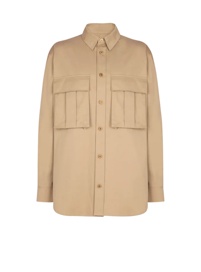 Camicia safari in cotone