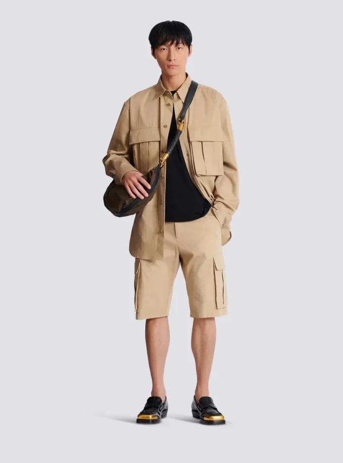 Camicia safari in cotone