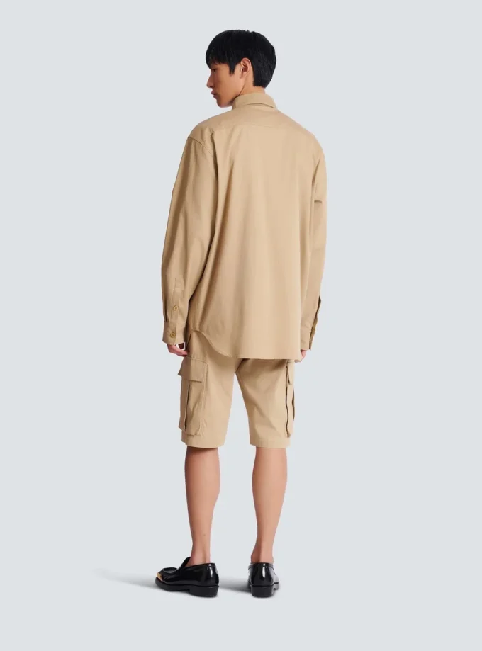 Camicia safari in cotone