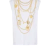 Canotta con stampa Collier in stile trompe-l’œil Canotta con stampa Collier in stile trompe-l’œil