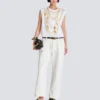 Canotta con stampa Collier in stile trompe-l’œil Canotta con stampa Collier in stile trompe-l’œil