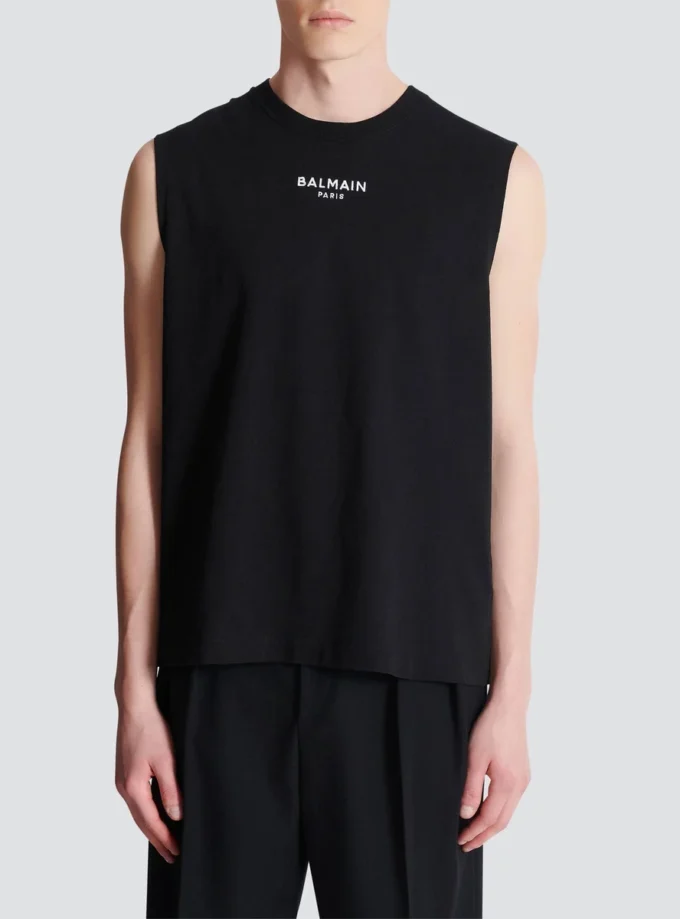Canotta ricamata Balmain Paris