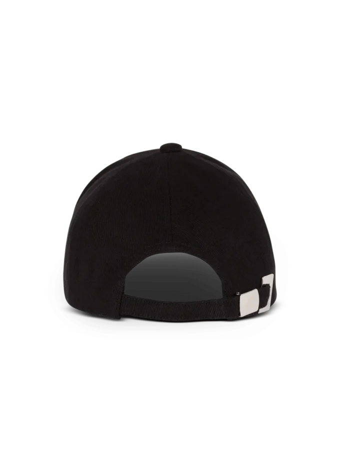 Cappellino da baseball in cotone con ricamo Balmain Signature Cappellino da baseball in cotone con ricamo Balmain Signature