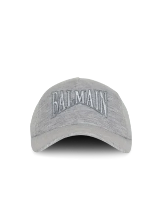 Cappellino in jersey ricamato