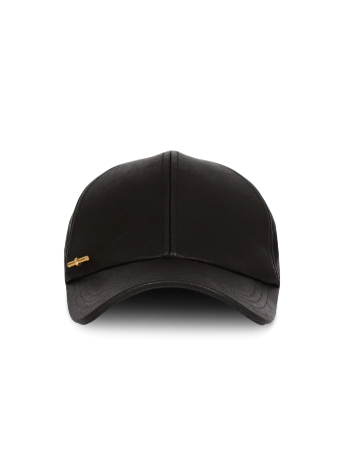 Cappellino in pelle di agnello