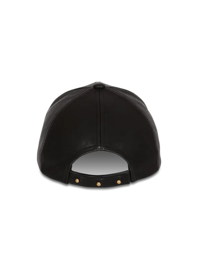 Cappellino in pelle di agnello