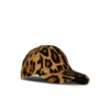 Cappellino in pelle stile pony con motivo leopardato Cappellino in pelle stile pony con motivo leopardato