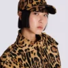Cappellino in pelle stile pony con motivo leopardato Cappellino in pelle stile pony con motivo leopardato