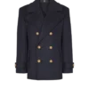 Cappotto corto in lana a righe