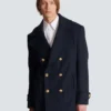 Cappotto corto in lana a righe