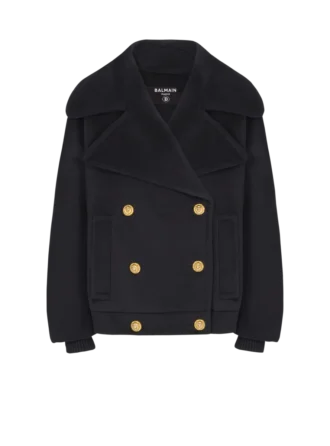 Cappotto da marinaio in lana con 4 bottoni