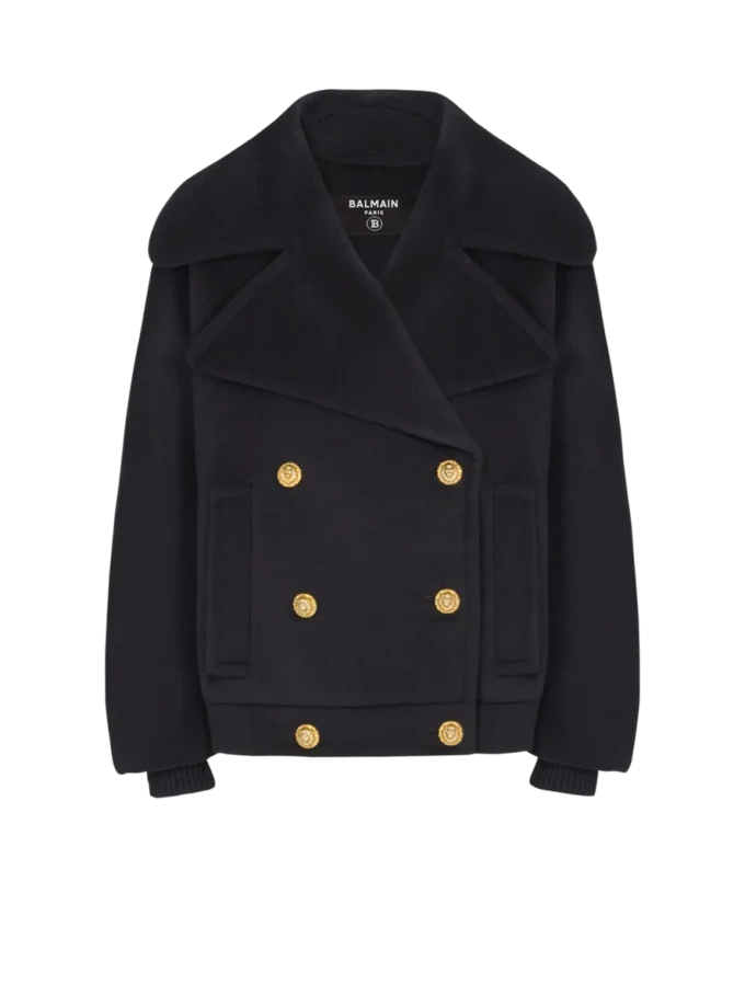 Cappotto da marinaio in lana con 4 bottoni Cappotto da marinaio in lana con 4 bottoni