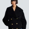 Cappotto da marinaio in lana con 4 bottoni Cappotto da marinaio in lana con 4 bottoni