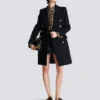 Cappotto in lana e cashmere con 10 bottoni