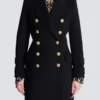Cappotto in lana e cashmere con 10 bottoni