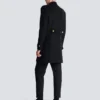 Cappotto in lana e cashmere con pettorina frontale staccabile Cappotto in lana e cashmere con pettorina frontale staccabile