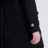 Cappotto in lana e cashmere con pettorina frontale staccabile Cappotto in lana e cashmere con pettorina frontale staccabile