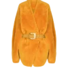 Cappotto in shearling con cintura Cappotto in shearling con cintura