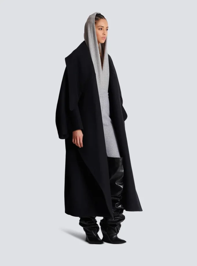 Cappotto oversize in lana