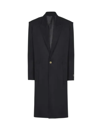 Cappotto oversize in lana e cashmere