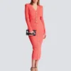 Cardigan a maniche lunghe con lavorazione a trecce Cardigan a maniche lunghe con lavorazione a trecce