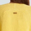 Cardigan bolero in maglia a coste