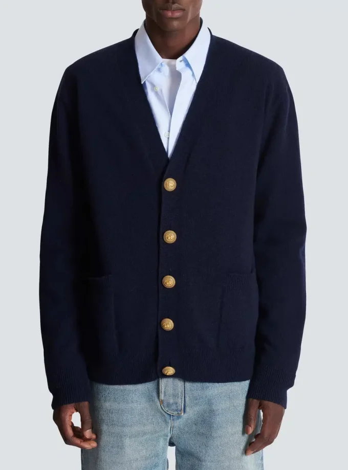 Cardigan in eco-cashmere Cardigan in eco-cashmere