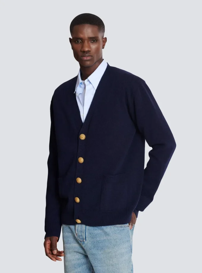 Cardigan in eco-cashmere Cardigan in eco-cashmere