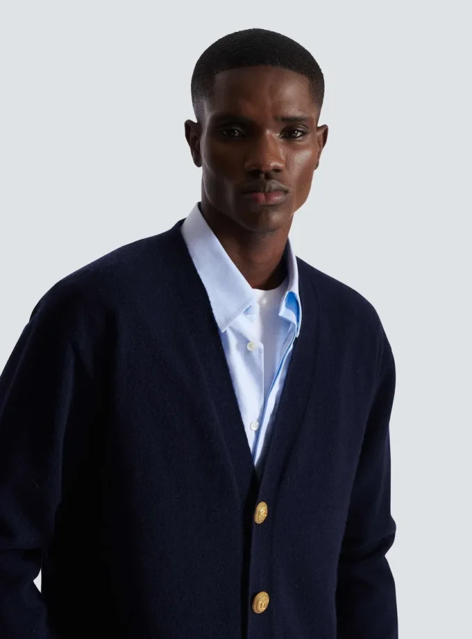 Cardigan in eco-cashmere Cardigan in eco-cashmere