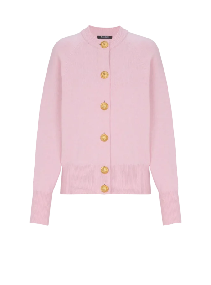 Cardigan in eco-cashmere con bottoni Cardigan in eco-cashmere con bottoni