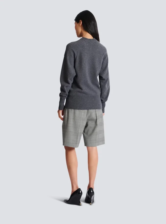 Cardigan in eco-cashmere con bottoni Cardigan in eco-cashmere con bottoni