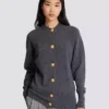Cardigan in eco-cashmere con bottoni Cardigan in eco-cashmere con bottoni