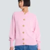Cardigan in eco-cashmere con bottoni Cardigan in eco-cashmere con bottoni