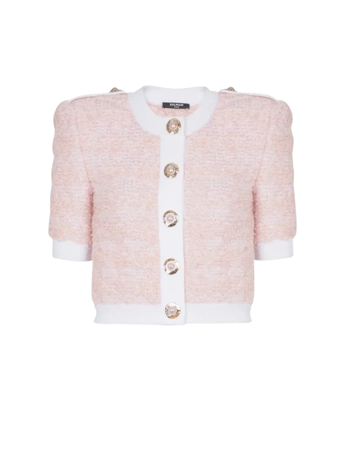 Cardigan in maglia a maniche corte Cardigan in maglia a maniche corte