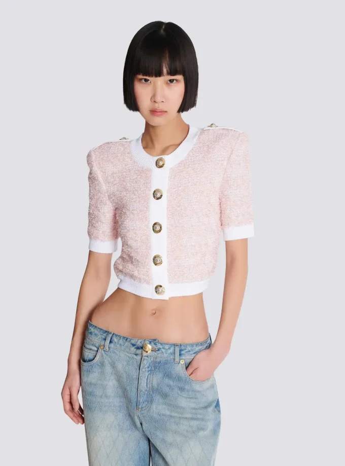 Cardigan in maglia a maniche corte Cardigan in maglia a maniche corte