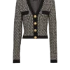 Cardigan in maglia con monogramma Cardigan in maglia con monogramma
